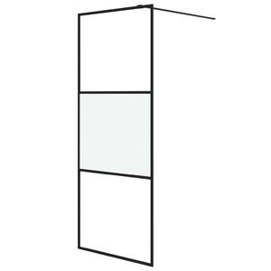 vidaXL Sprchov&aacute; z&aacute;stěna walk-in 80 x 195 cm napůl ml&eacute;čn&eacute; ESG sklo