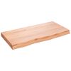 vidaXL Koupelnov&aacute; deska hněd&aacute; 80x40x(2-6) cm o&scaron;etřen&yacute; masivn&iacute; dřevo
