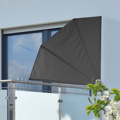 HI Balkonová zástěna 1,2 x 1,2 m černá polyester