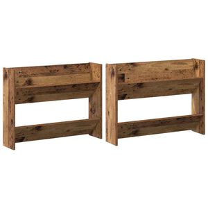 vidaXL Skř&iacute;ň na obuv 2 ks 80 x 18 x 60 cm Kompozitn&iacute; dřevo Star&eacute; dřevo