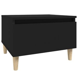 vidaXL Odkl&aacute;dac&iacute; stolek čern&yacute; 50 x 46 x 35 cm kompozitn&iacute; dřevo
