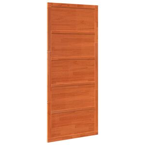 vidaXL Zavěsn&eacute; posuvn&eacute; dveře 100 x 2,5 x 208 cm Voskově hněd&aacute;