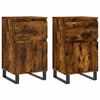 vidaXL Př&iacute;born&iacute;ky 2 ks kouřov&yacute; dub 40 x 35 x 70 cm kompozitn&iacute; dřevo