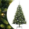vidaXL Uměl&yacute; zavě&scaron;en&yacute; v&aacute;nočn&iacute; stromeček 150 LED Zelen&aacute; 120 cm PVC a PE