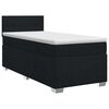 vidaXL Postel boxspring s matrac&iacute; s čelo Čern&aacute; 80 x 200 cm Textil