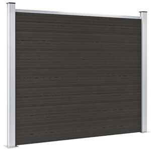vidaXL Plotov&yacute; d&iacute;lec WPC 180 x 146 cm čern&yacute;
