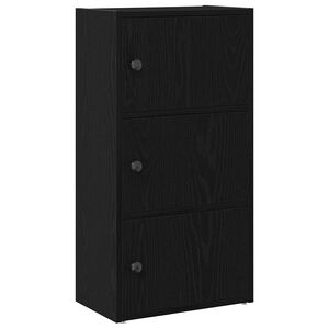 vidaXL Knihovna čern&yacute; dub 40x24x77 cm kompozitn&iacute; dřevo