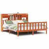vidaXL Postel s knihovnou bez matrace 200 x 200 cm masivní borovice