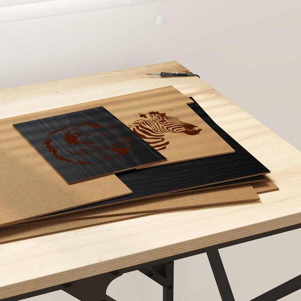 vidaXL Dekoračn&iacute; panely 50 pcs Čern&yacute; dub 30 x 42 x 0.27 cm