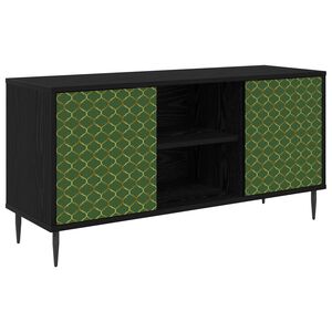 vidaXL Televizn&iacute; skř&iacute;ň GELEEN 102 x 33 x 51 cm Čern&yacute; dub