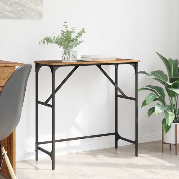 vidaXL Konzolov&yacute; stolek Star&eacute; dřevo 75 x 32 x 75 cm kompozitn&iacute; dřevo