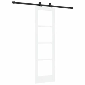 vidaXL Posuvn&eacute; dveře ORKDAL B&iacute;l&aacute; a čern&aacute; 61 x 198,5 cm