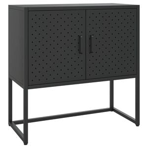 vidaXL Př&iacute;born&iacute;k čern&yacute; 75 x 35 x 75 cm ocel