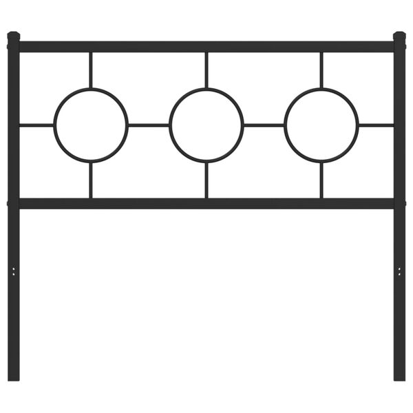 vidaXL Kovov&eacute; čelo postele čern&eacute; 100 cm