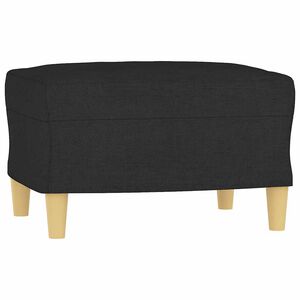 vidaXL Podnožka čern&aacute; 60 x 50 x 41 cm textil