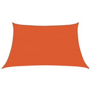 vidaXL St&iacute;nic&iacute; plachta 160 g/m&sup2; lichoběžn&iacute;k oranžov&aacute; 3/4 x 2 m HDPE