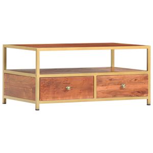 vidaXL Konferenčn&iacute; stolek 90 x 50 x 40 cm masivn&iacute; ak&aacute;ciov&eacute; dřevo