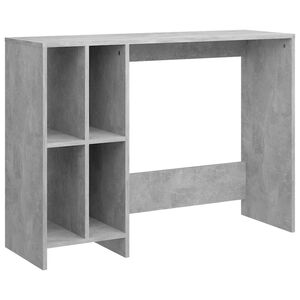 vidaXL Stůl na notebook betonově &scaron;ed&yacute; 102,5x35x75 cm kompozitn&iacute; dřevo