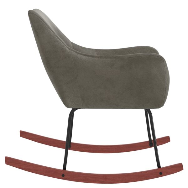 vidaXL Houpac&iacute; křeslo tmavě &scaron;ed&eacute; samet