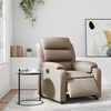 vidaXL Elektrick&eacute; polohovac&iacute; křeslo cappuccino uměl&aacute; kůže