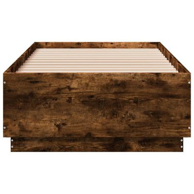 vidaXL Rám postele kouřový dub 75 x 190 cm kompozitní dřevo