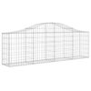 vidaXL Klenut&yacute; gabionov&yacute; ko&scaron; 200 x 30 x 60/80 cm pozinkovan&eacute; železo