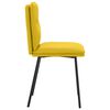 vidaXL Jídelní židle 2 ks žluté samet