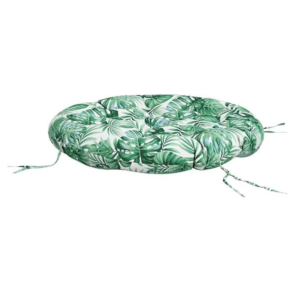 vidaXL Kulat&yacute; sed&aacute;k vzor list&iacute; &Oslash; 100 x 11 cm oxfordsk&aacute; tkanina