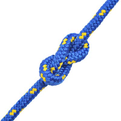 vidaXL Námořní lodní lano, polypropylen, 14 mm, 50 m, modrá