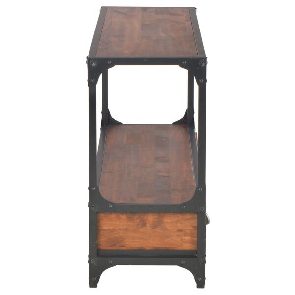 vidaXL TV stolek se 3 z&aacute;suvkami 120 x 30 x 60 cm masivn&iacute; borov&eacute; dřevo