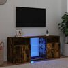 vidaXL TV skříňka s LED osvětlením kouřový dub 120 x 30 x 50 cm