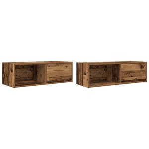 vidaXL TV skř&iacute;ňky 2 ks Star&eacute; dřevo 80x31x25,5 cm Dřevěn&eacute; konstrukce
