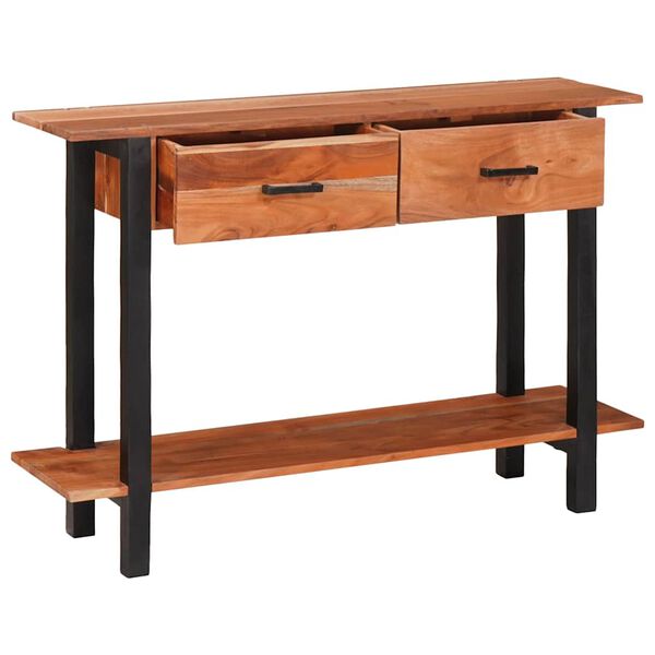 vidaXL Konzolový stolek Hnědá 110 x 30 x 75 cm masivní akáciové dřevo