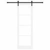 vidaXL Posuvn&eacute; dveře ORKDAL B&iacute;l&aacute; a čern&aacute; 78 x 232 cm