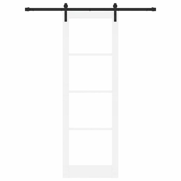 vidaXL Posuvn&eacute; dveře ORKDAL B&iacute;l&aacute; a čern&aacute; 78 x 232 cm