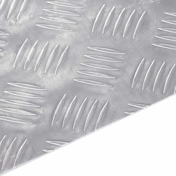 vidaXL Schodové nášlapy Obdélníkový 4 pcs Stříbrná 50 x 30 cm Hliník