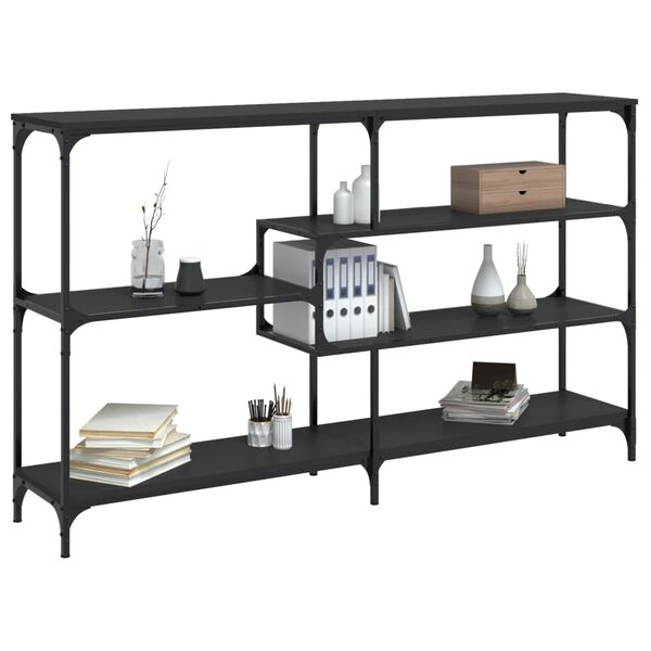 vidaXL Konzolov&yacute; stolek čern&yacute; 160 x 32 x 95 cm kompozitn&iacute; dřevo