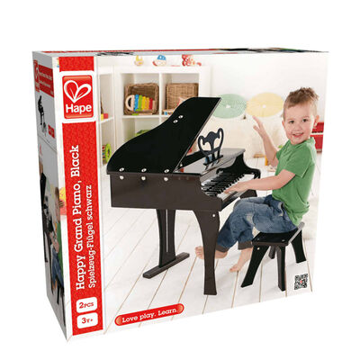 Dětský klavír Hape Happy Grand Piano E0320 černý