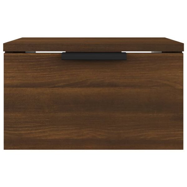 vidaXL N&aacute;stěnn&yacute; nočn&iacute; stolek hněd&yacute; dub 34 x 30 x 20 cm