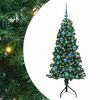 vidaXL Rohov&yacute; uměl&yacute; v&aacute;nočn&iacute; stromeček Zelen&aacute; 150 cm PVC a kov