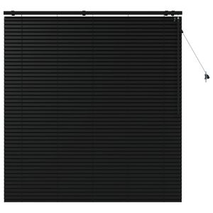 vidaXL Venet &scaron;koln&iacute; žaluzie Čern&aacute; 150 x 160 cm 35 mm Masivn&iacute; paulovnie