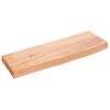 vidaXL N&aacute;stěnn&aacute; police světle hněd&aacute; 60x20x4 cm o&scaron;etřen&yacute; masivn&iacute; dub