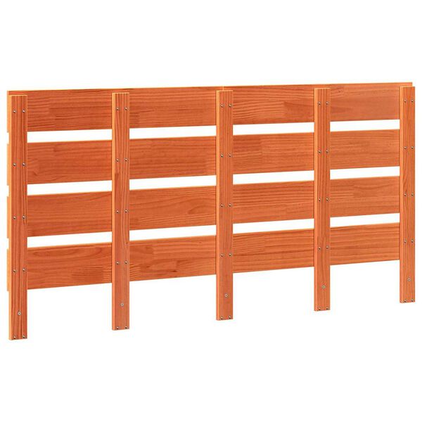 vidaXL Čelo postele s čelo Voskově hněd&aacute; 160,5 x 3 x 80 cm