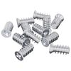 vidaXL &Scaron;roub 12 ks Stř&iacute;brn&aacute; M6 x 12 mm Železo