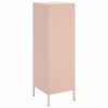 vidaXL Skř&iacute;ň highboard růžov&aacute; 36 x 39 x 113 cm ocel