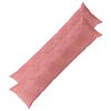 vidaXL Povlak na pol&scaron;t&aacute;ř 2 pcs HEERLEN Růžov&aacute; 40 x 145 cm Samet