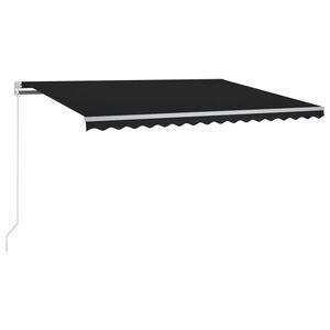 vidaXL Automatick&aacute; mark&yacute;za LED a senzor větru 300 x 250 cm antracitov&aacute;