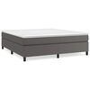 vidaXL R&aacute;m postele s boxspringem &scaron;ed&aacute; 180 x 200 cm uměl&aacute; kůže
