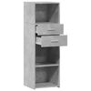 vidaXL Skř&iacute;ň highboard betonově &scaron;ed&aacute; 40x42,5x124 cm kompozitn&iacute; dřevo