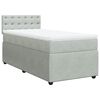 vidaXL Box spring postel s matrac&iacute; světle &scaron;ed&aacute; 100x200 cm samet